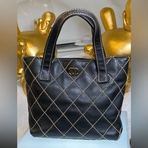 CHANEL WILD STITCH VINTAGE TOTE BAG